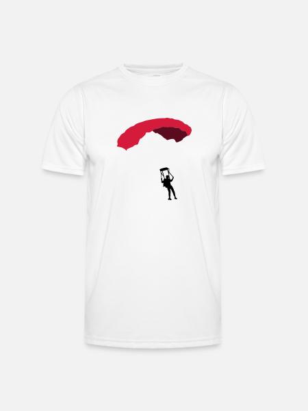 fallschirm_3c - Men's Functional T-Shirt - white