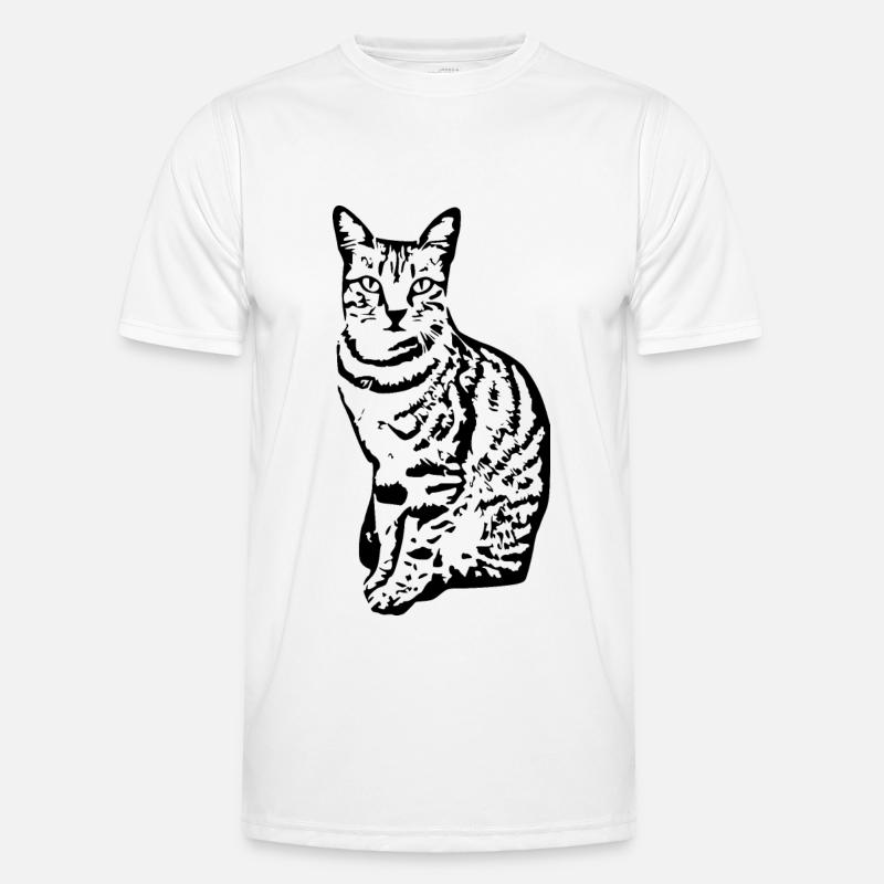Katze Kätzchen Tigerkatze Katzenshirt Geschenk Männer Funktions-T-Shirt