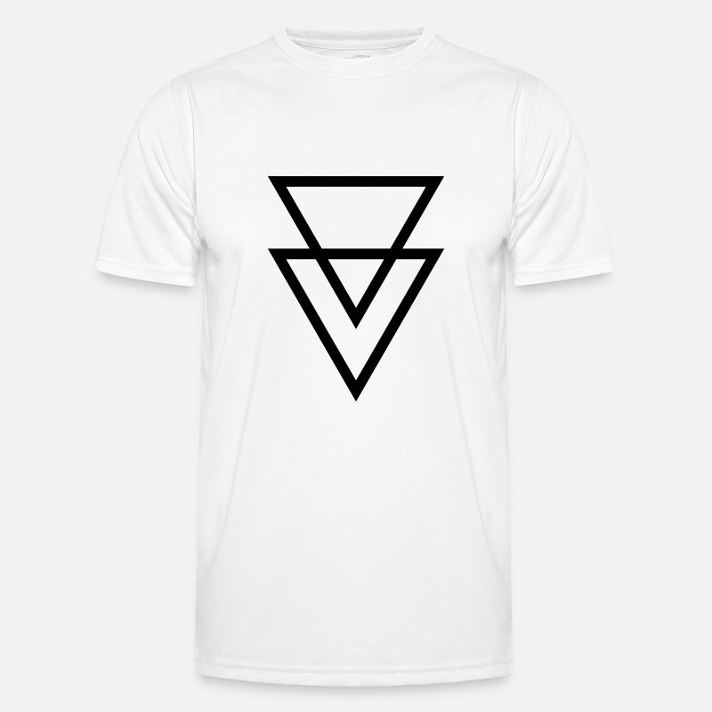Triangles Symbols Vector - Men's Functional T-Shirt - white