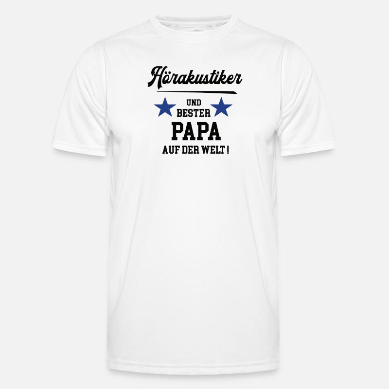 Bester Papa Hörakustiker Akustiker Hörgeräte Männer Funktions-T-Shirt