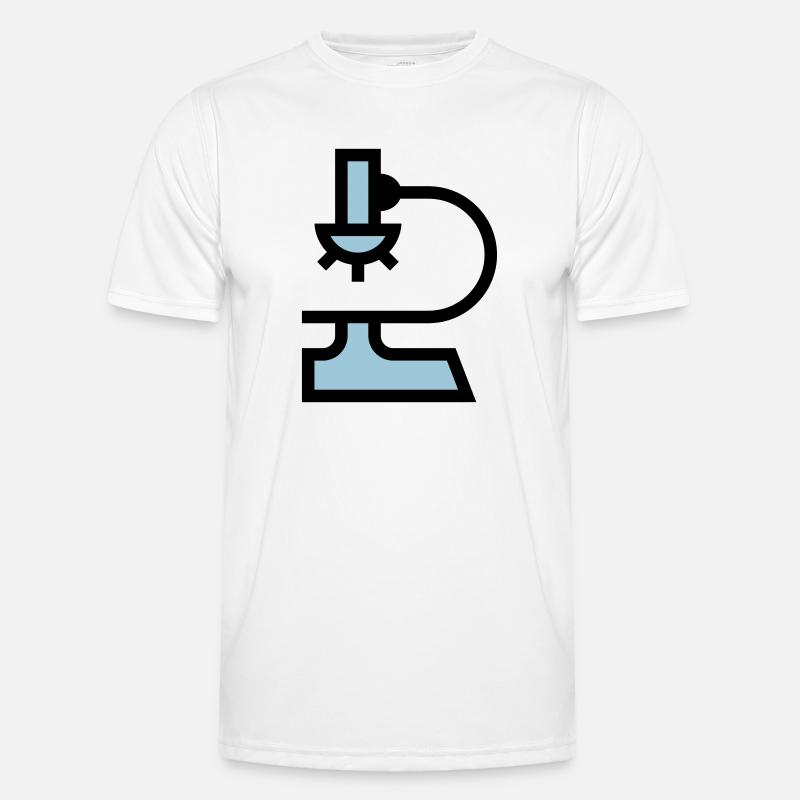 Laboratory microscope - Men's Functional T-Shirt - white