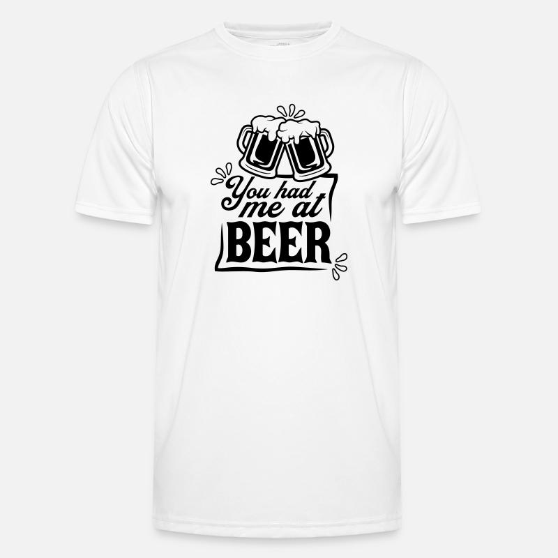 Bier Überredet Spruch Männer Funktions-T-Shirt
