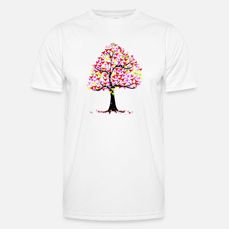Summer Hearts Tree - Men's Functional T-Shirt - white