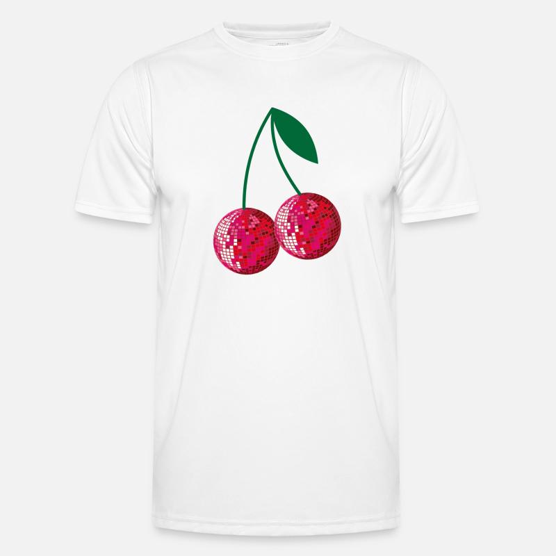 Disco-Kirschen Männer Funktions-T-Shirt