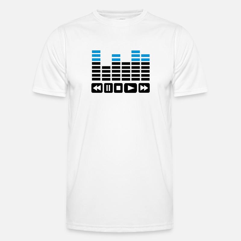 Equalizer Play - Männer Funktions-T-Shirt - Weiß