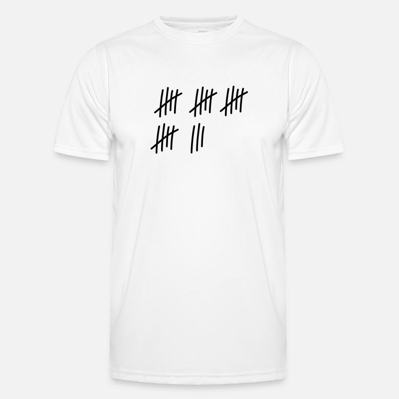 23 Striche // 23 Mal // Geburtstag // Geschenk Männer Funktions-T-Shirt