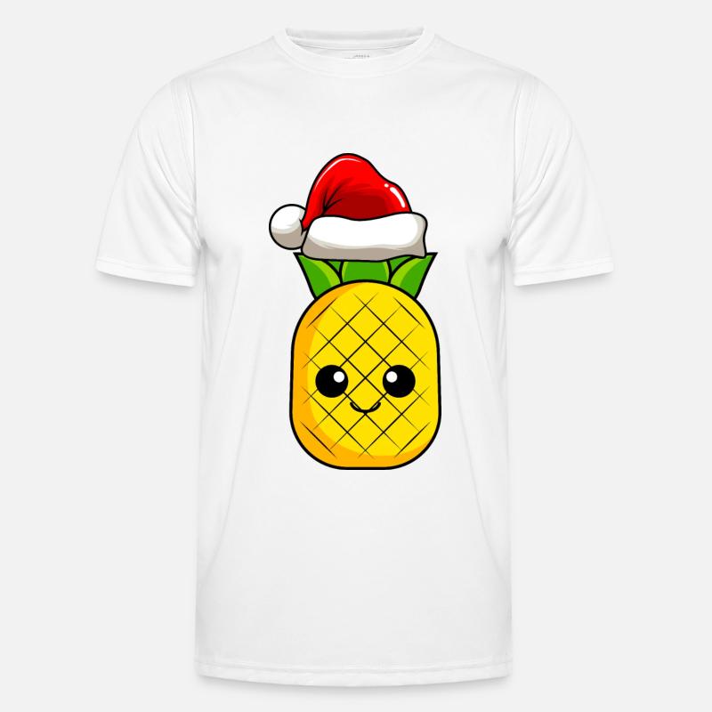 Piña Navidad Cómic Navidad Camiseta funcional para hombres
