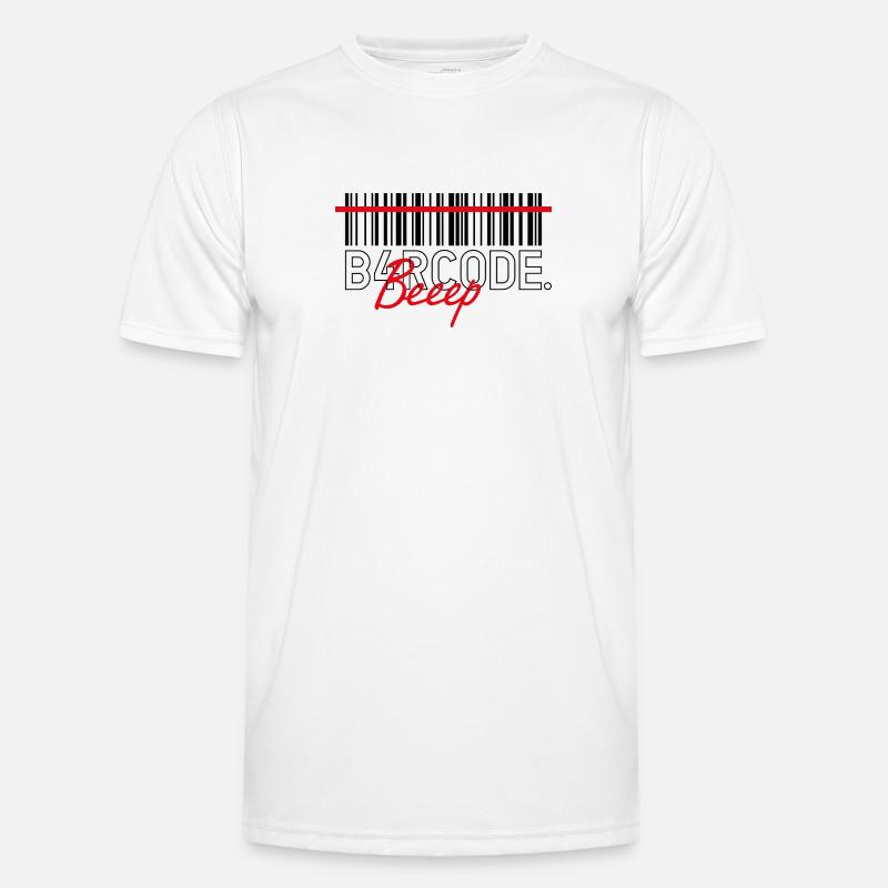 B4RCODE. Bip noir T-shirt sport Homme