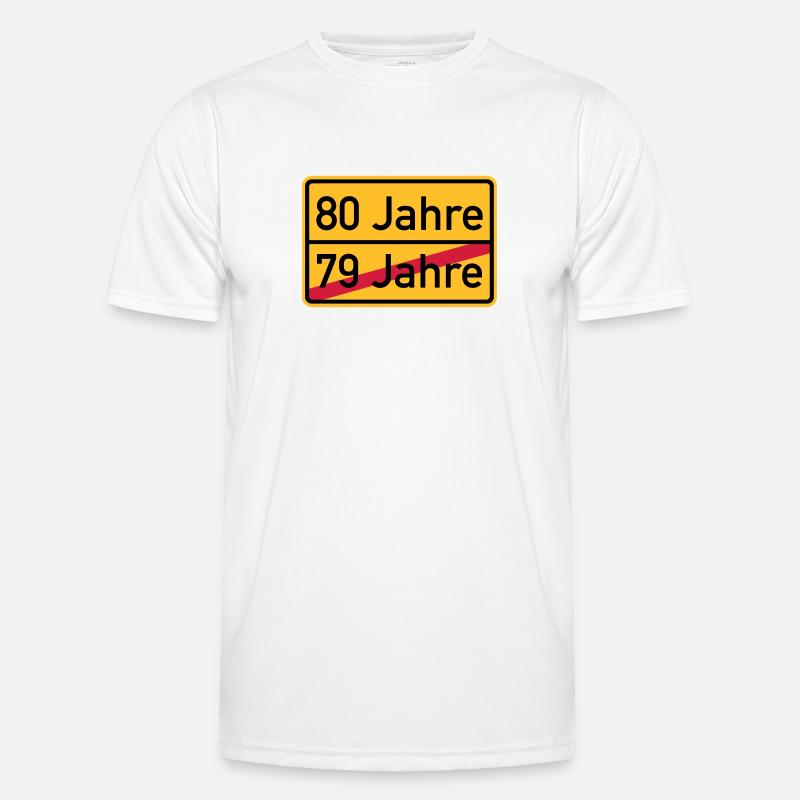 80. Geburtstag Männer Funktions-T-Shirt