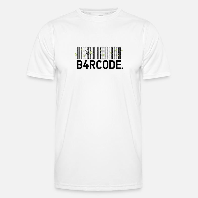 B4RCODE. Bamboo black - Männer Funktions-T-Shirt - Weiß
