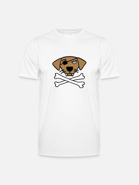 pirate_dog_042013_a_3c - Men's Functional T-Shirt - white