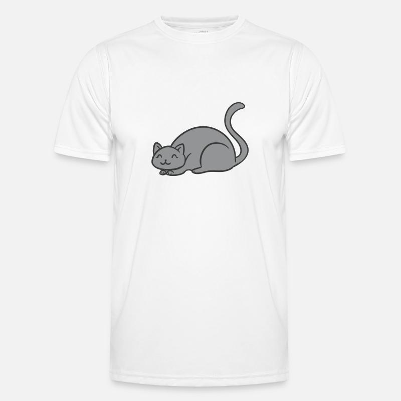Sleeping Cat Men's Functional T-Shirt