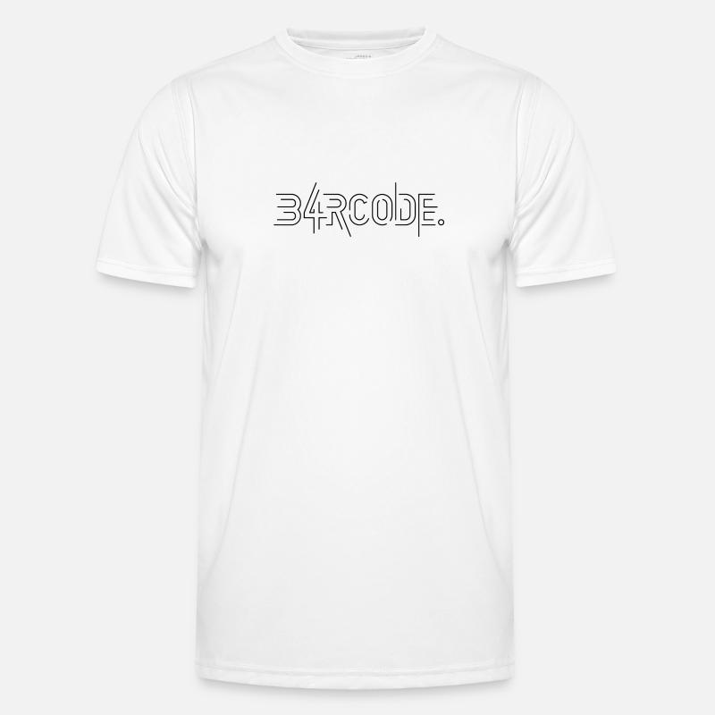 B4RCODE. Tech noir T-shirt sport Homme