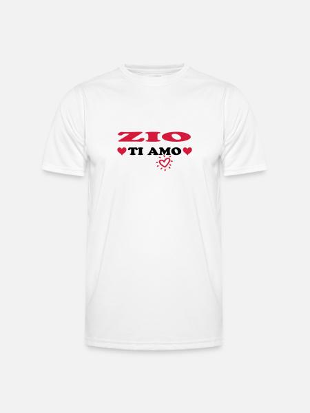 Zio ti amo - Men's Functional T-Shirt - white