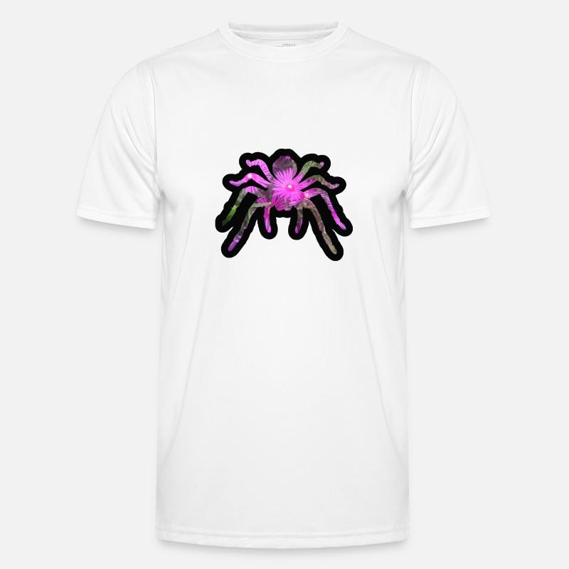 Blühende Spinne Männer Funktions-T-Shirt
