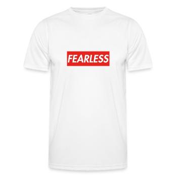 FEARLESS - Men's Functional T-Shirt - white - Front - AI Model Male 178 dark (178cm)