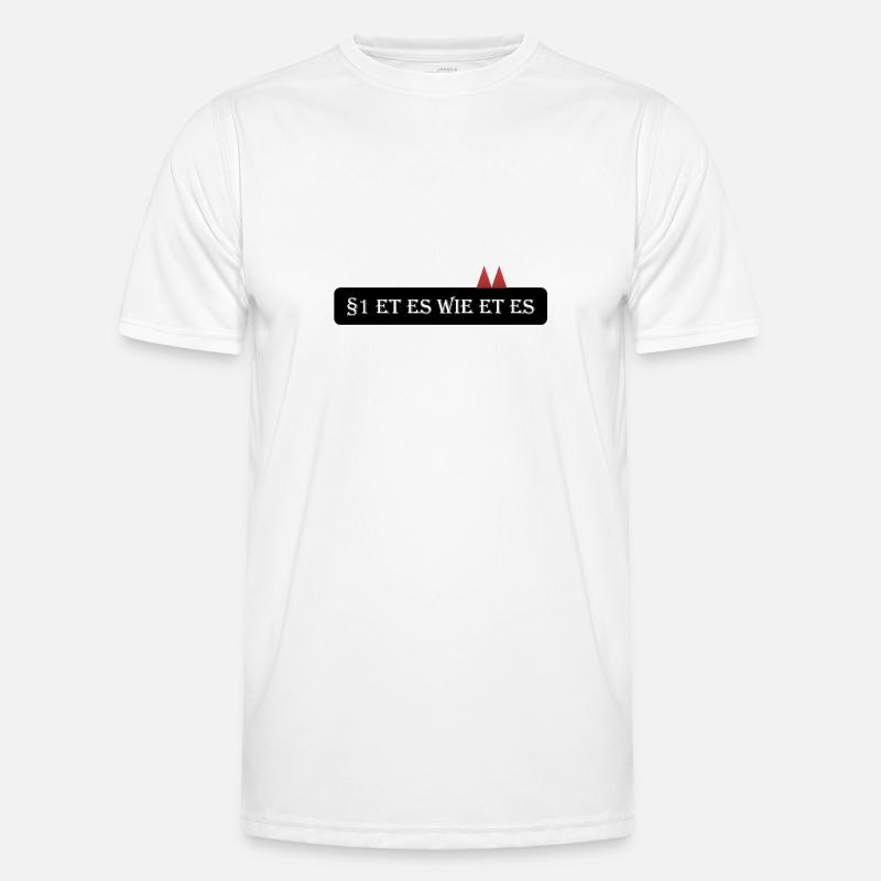 Article 1: Et it as et. - Et Kölsche - Men's Functional T-Shirt - white