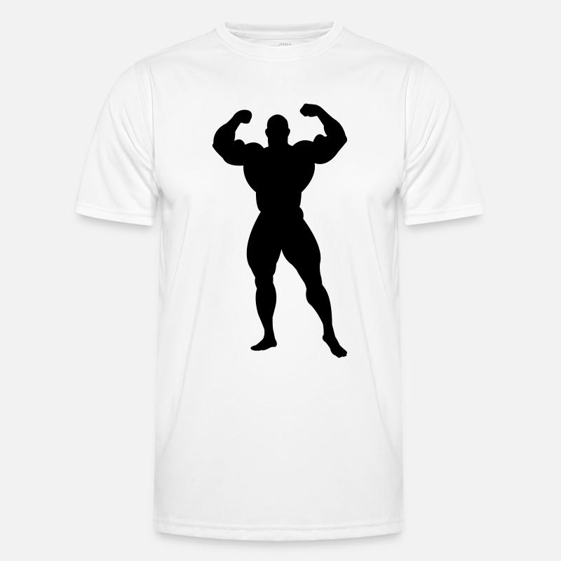 Bodybuilder Männer Funktions-T-Shirt