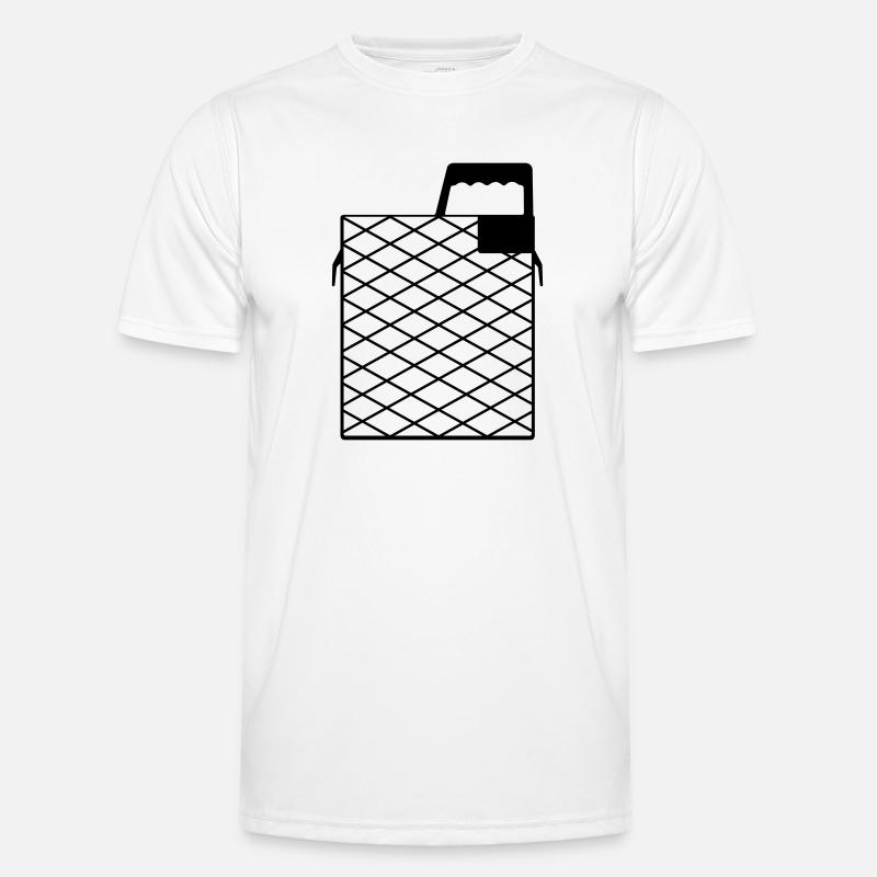 Painter's grid / scraper grid - Men's Functional T-Shirt - white