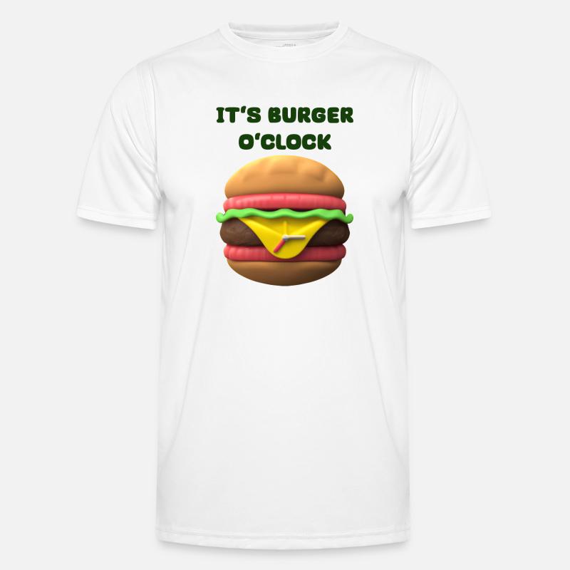 IT'S BURGER O'CLOCK Men's Functional T-Shirt