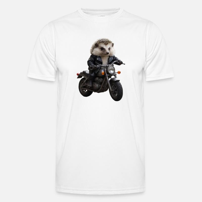 Herisson motard T-shirt sport Homme