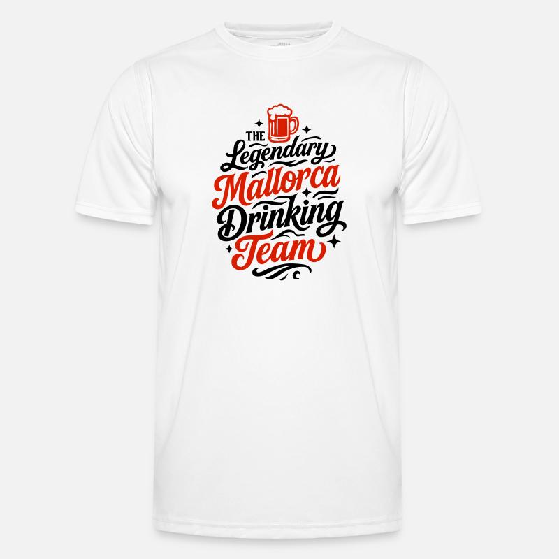 Mallorca Drinking Team - Men's Functional T-Shirt - white