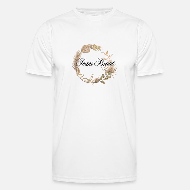Team Braut Boho Kranz Männer Funktions-T-Shirt