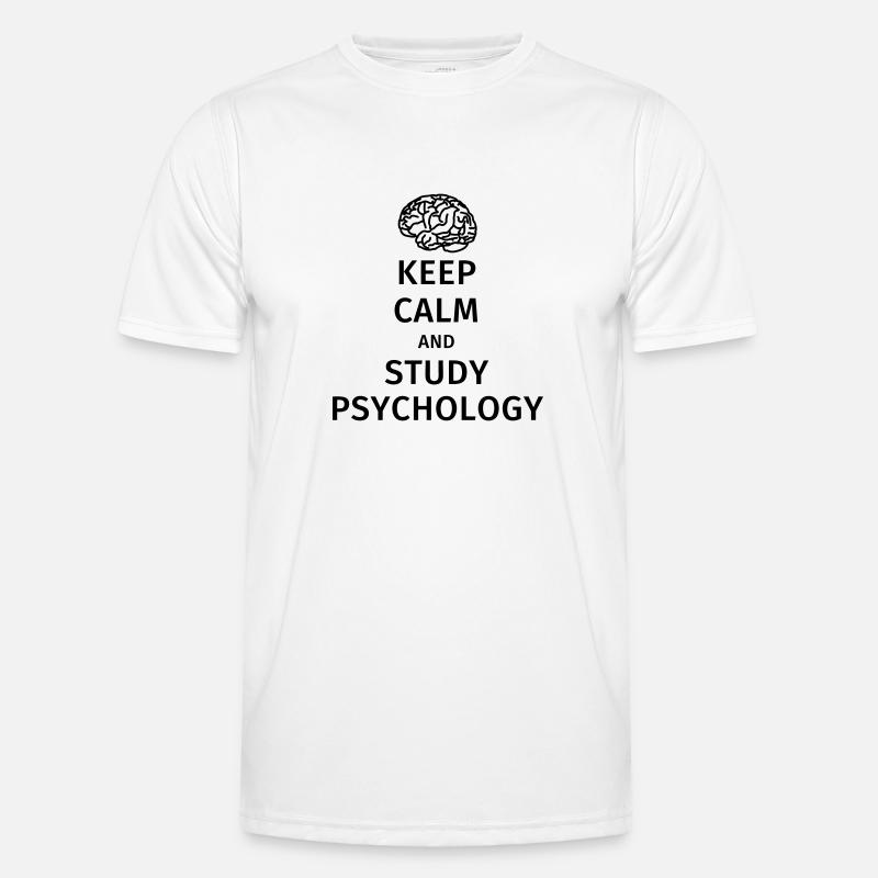 keep calm and study psychology - Men's Functional T-Shirt - white