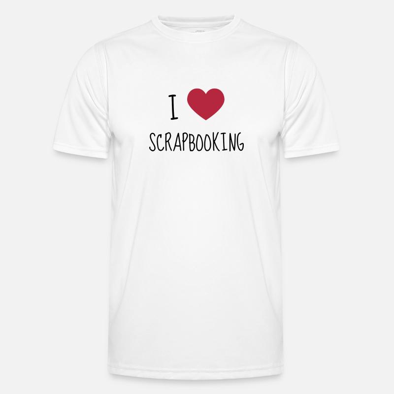 Scrapbooking / Scraper / Scrapeuse / Schaber - Men's Functional T-Shirt - white