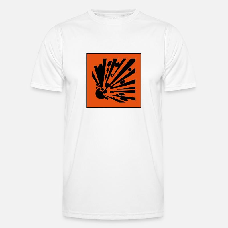 symbole de danger explosif T-shirt sport Homme