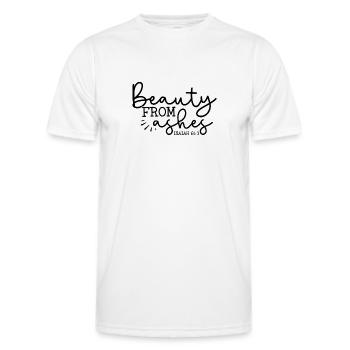La beauté de ses cendres - T-shirt sport Homme - blanc - Devant - AI Model Male 178 dark (178cm)