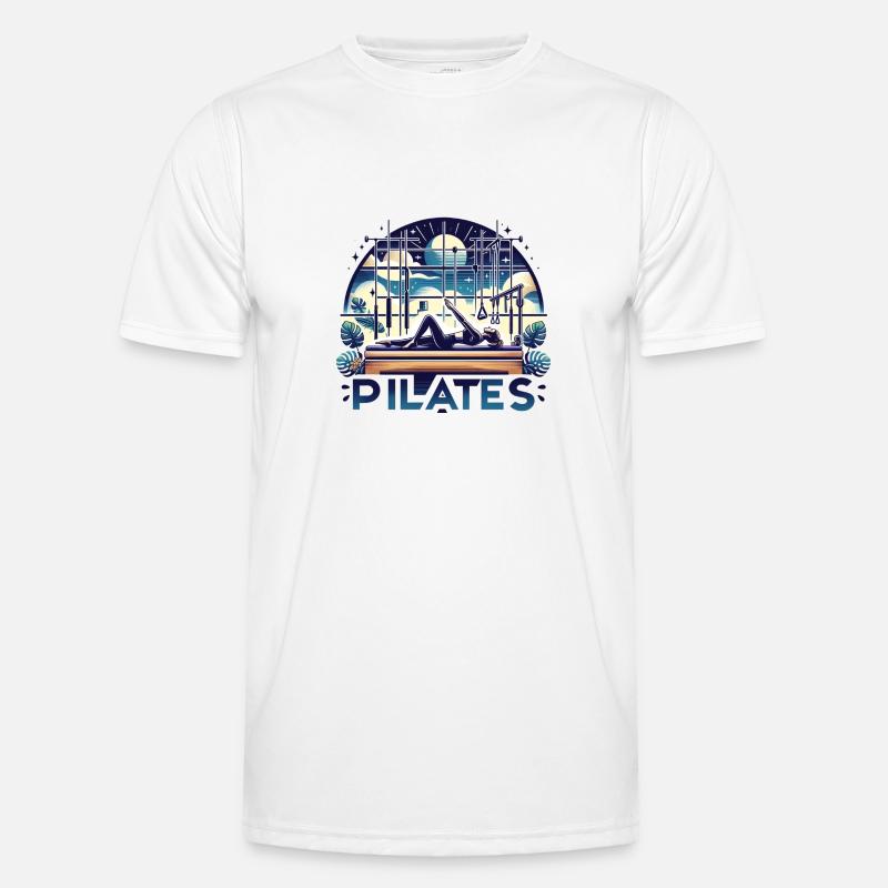 "Pilates" - Dynamic Studio Design Men's Functional T-Shirt