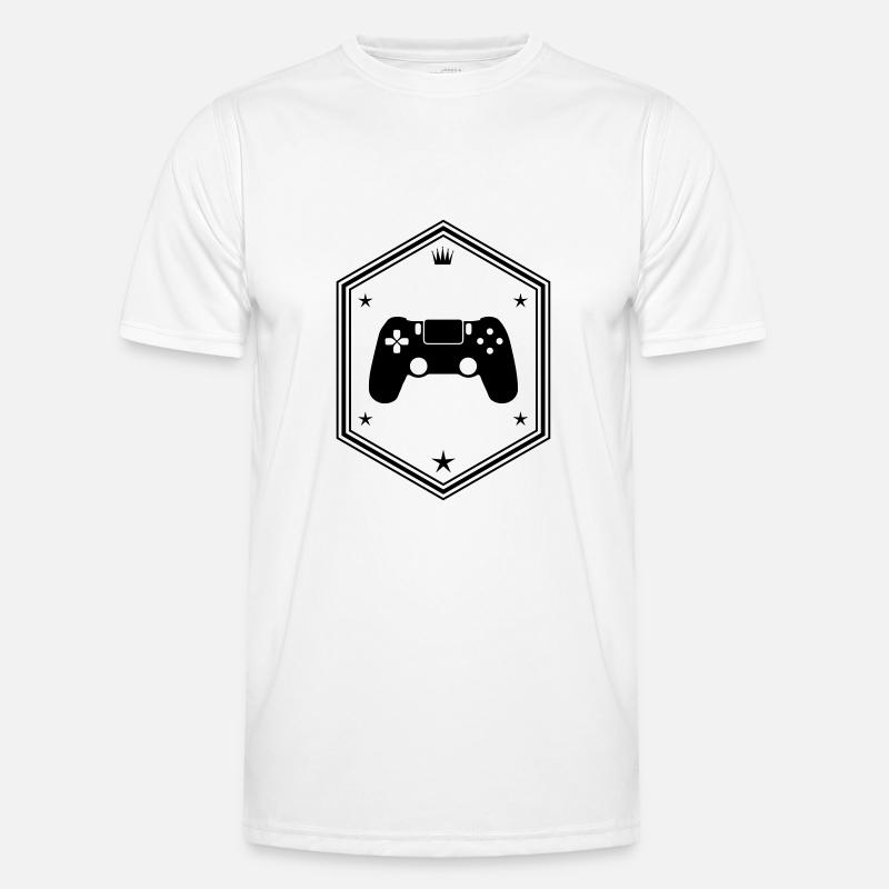 controller gamer - Men's Functional T-Shirt - white