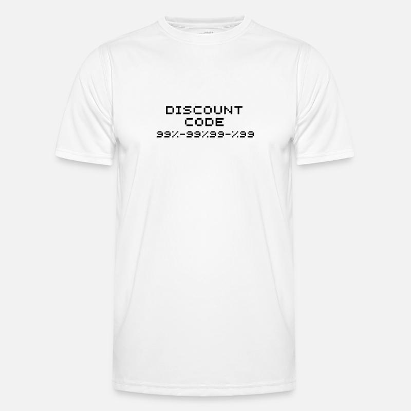 Rabattcode/Rabattcode 99 - Männer Funktions-T-Shirt - Weiß