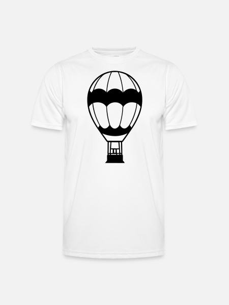 Luftballon - Männer Funktions-T-Shirt - Weiß