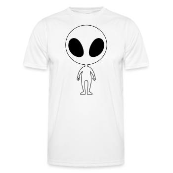 Außerirdischer - Männer Funktions-T-Shirt - Weiß - Vorne - AI Model Male 178 dark (178cm)