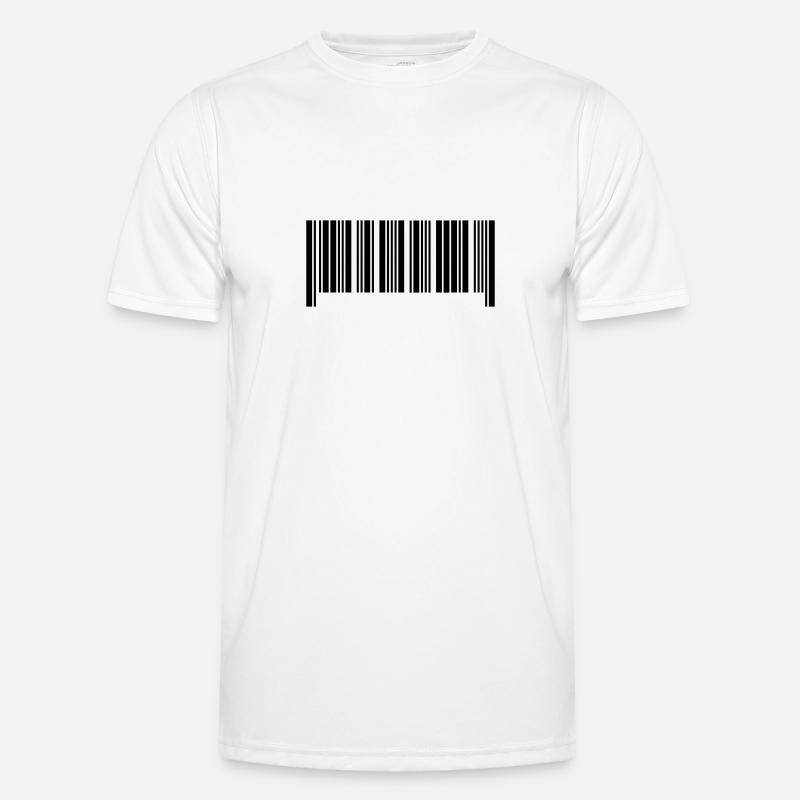 Barcode II - Men's Functional T-Shirt - white