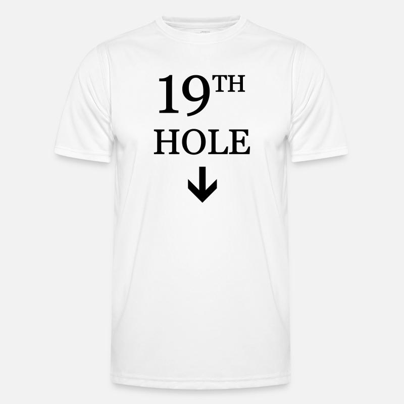 golf - Funksjons-T-skjorte for menn - hvit