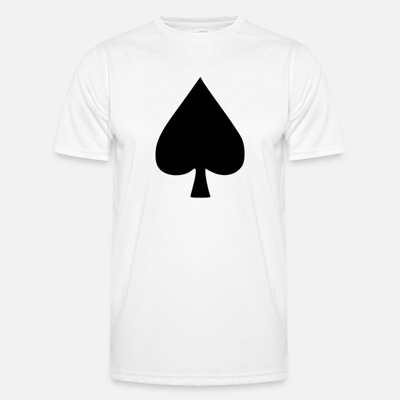 Pik Poker Männer Funktions-T-Shirt