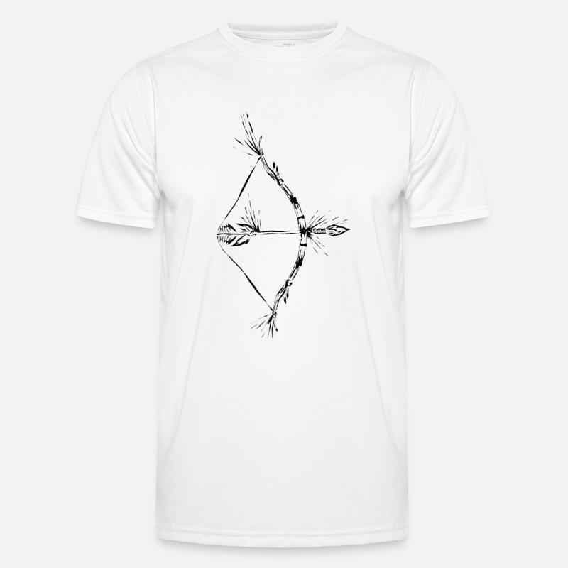 Pfeil und Bogen Männer Funktions-T-Shirt