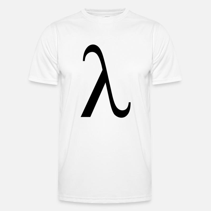 lambda greek - Men's Functional T-Shirt - white