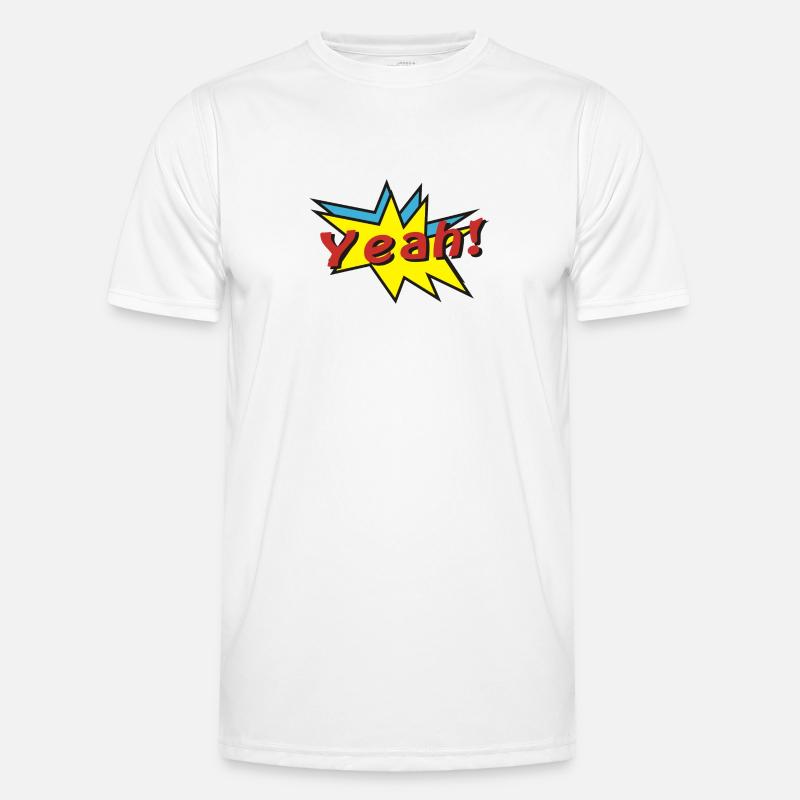yeah comic Männer Funktions-T-Shirt