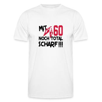 total_scharf_60 - T-shirt sport Homme - blanc - Devant - AI Model Male 178 dark (178cm)