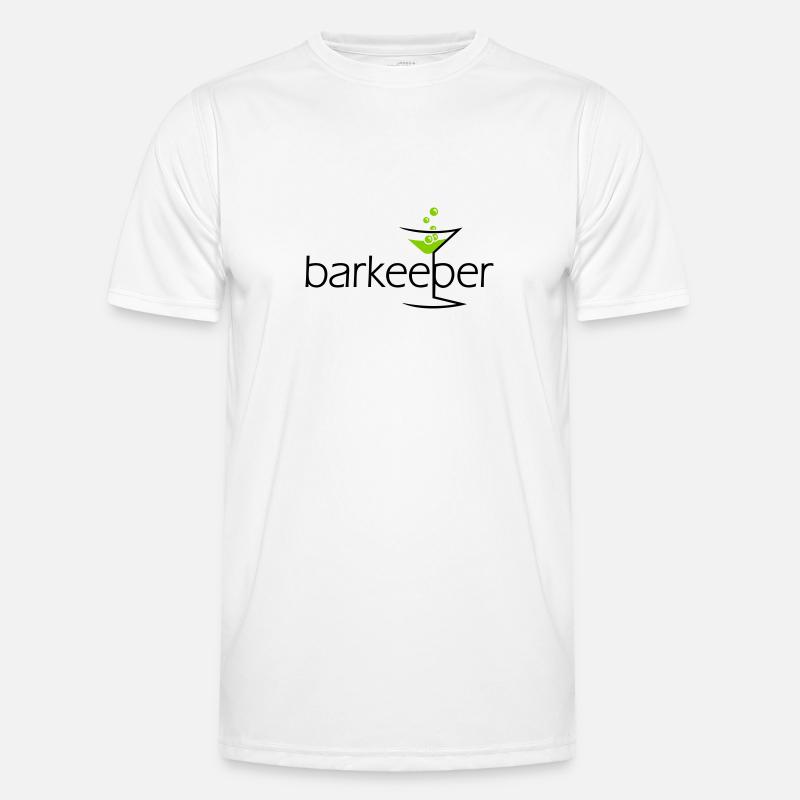 Barkeeper (e, 2c) - Männer Funktions-T-Shirt - Weiß
