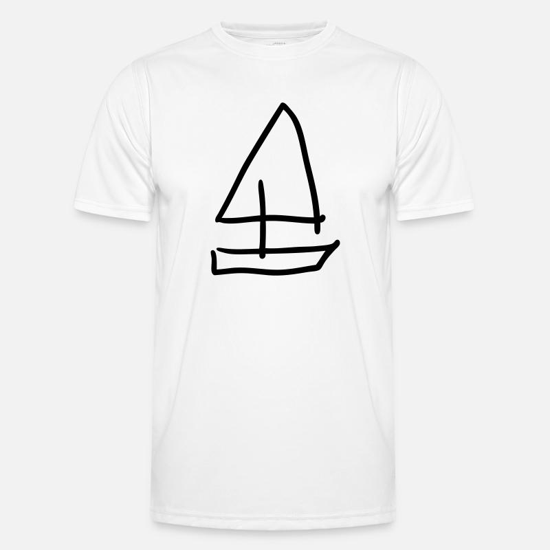 sailing - Men's Functional T-Shirt - white