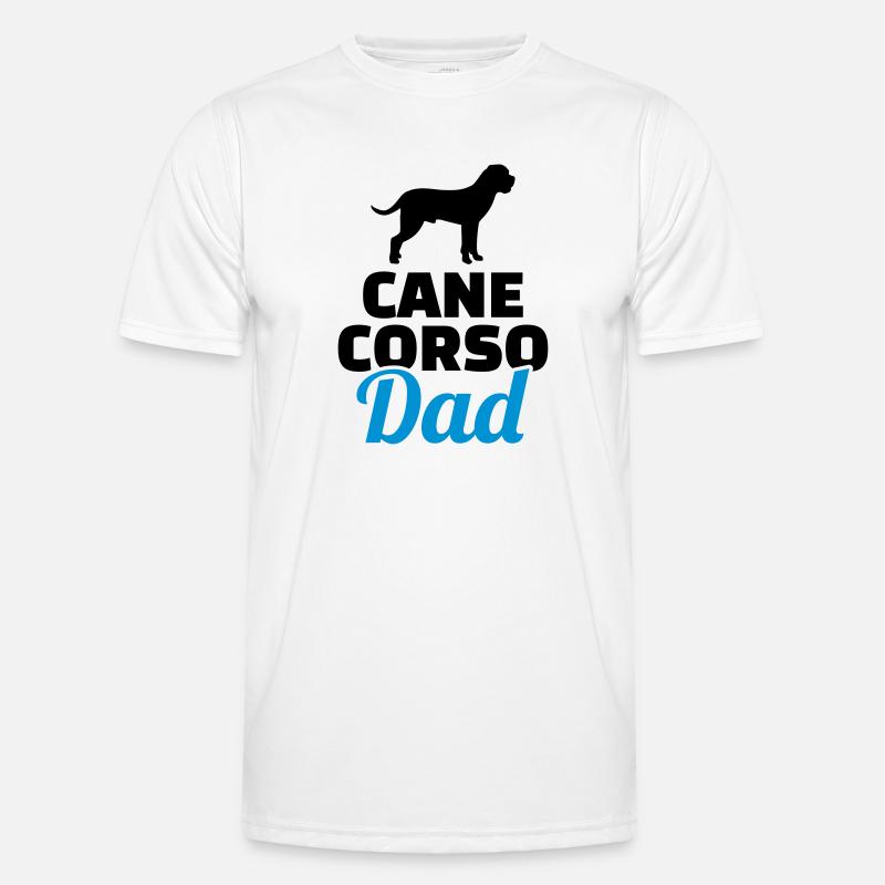 Cane Corso - Männer Funktions-T-Shirt - Weiß