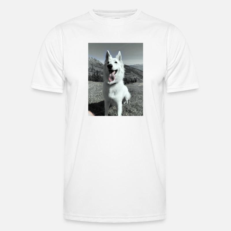 White Shepherd Men's Functional T-Shirt