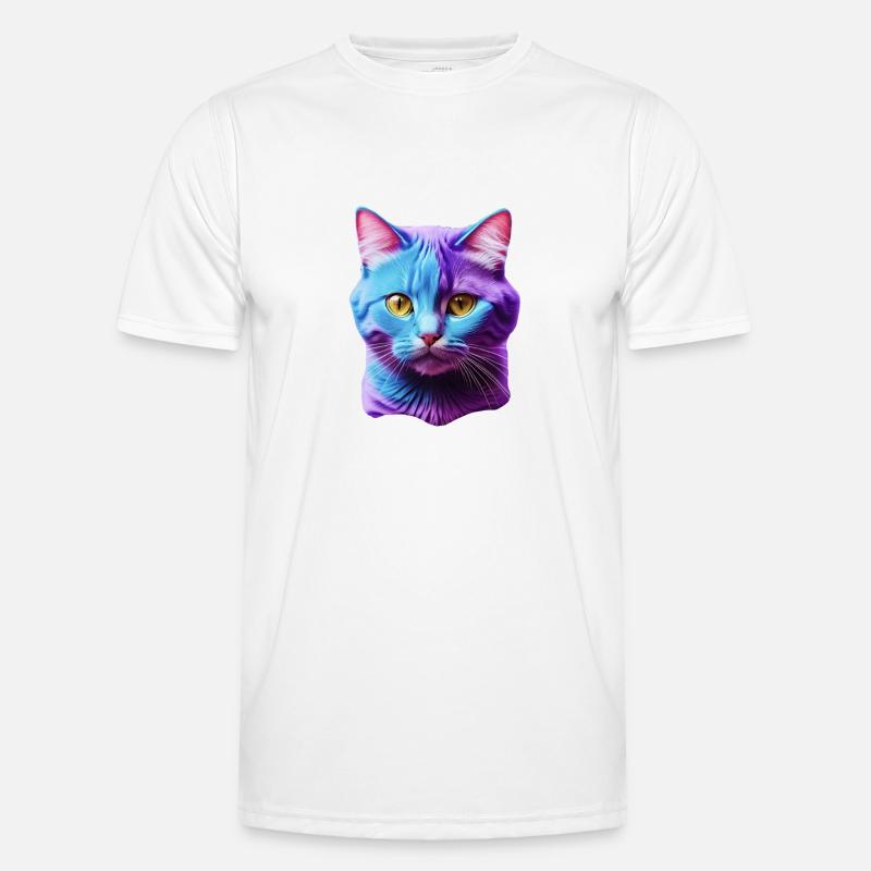 chat T-shirt sport Homme