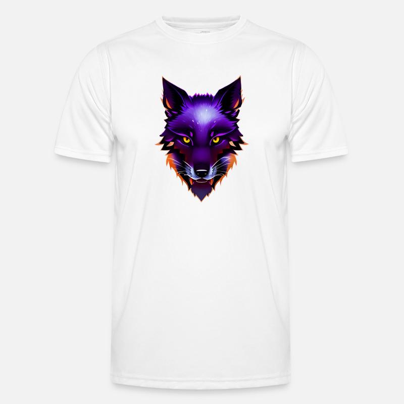 Fox wolf - Men's Functional T-Shirt - white