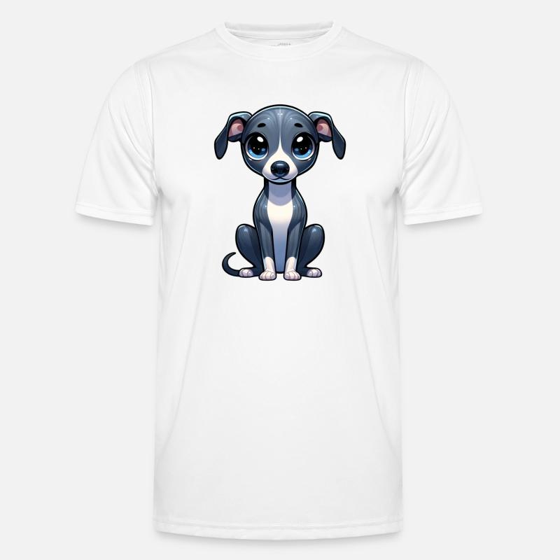 Illustration numérique de mignon Whippet T-shirt sport Homme